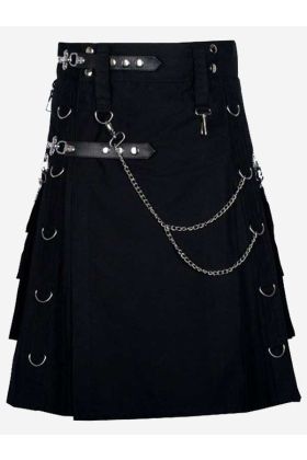 Steampunk Gothic Utility Fashion Kilt für Männer - Schottisher Kilt