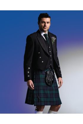 Black Watch Prince Charlie Kilt Outfit - Schottisher Kilt