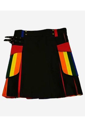 LGBTQ Damen Mini Hybrid Kilt - Schottischer Kilt
