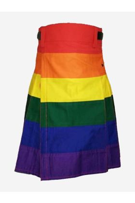 Pride Rainbow Kilt für Männer- Schottisher Kilt