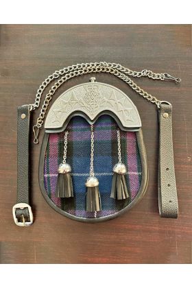 Stolz von Schottland Tartan Sporran Mit Kette - Schottisher Kilt