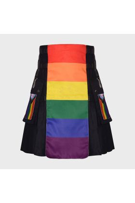 Regenbogen-Kilt im neuen Stil  | Schottisher Kilt