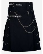 Steampunk Gothic Utility Fashion Kilt für Männer - Schottisher Kilt