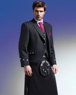 Schwarzes Argyll Hochzeits Kilt Outfit für Männer - Schottisher Kilt